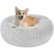 Hundebett rund Haustierbett Hundekissen Waschbar L/XXL Fellball