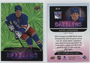 2020-21 Upper Deck Dazzlers Green Alexis Lafreniere Lafrenière #DZ-81 Rookie RC