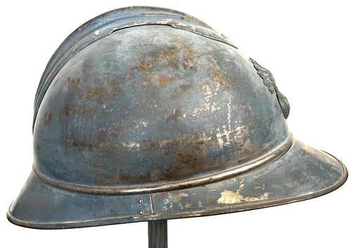 WWI French M1915 Adrian Infantry Helmet - Picture 4 of 6
