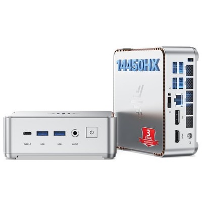 NiPoGi H2 Mini PC Ιntel Core i5-14450HX 32GB DDR4 RAM 1TB SSD WiFi6 BT Win11 Pro