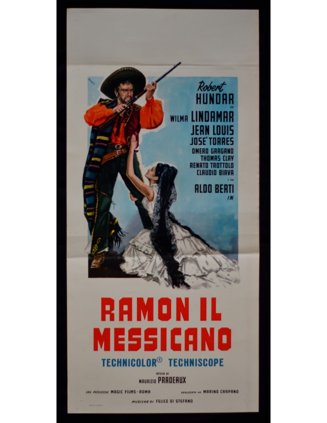 Locandina originale film Il messicano (1970) - Regia di Felipe Cazals
