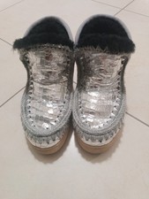 Mou Cocco silver Montone 39 Stivaletto Stivale Stivaletti