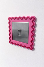 Scalloped Switch and Socket Surround 86 x 86 mm Custom Colour Choice