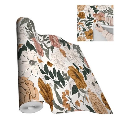 Vintage Wallpaper Peel & Stick, Fresh Floral Wall Paper, 17.3'' 118'' Large Con...