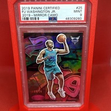 2019-20 Certified PJ Washington Jr. RC mirror camo 15/25 Hornets PSA 9