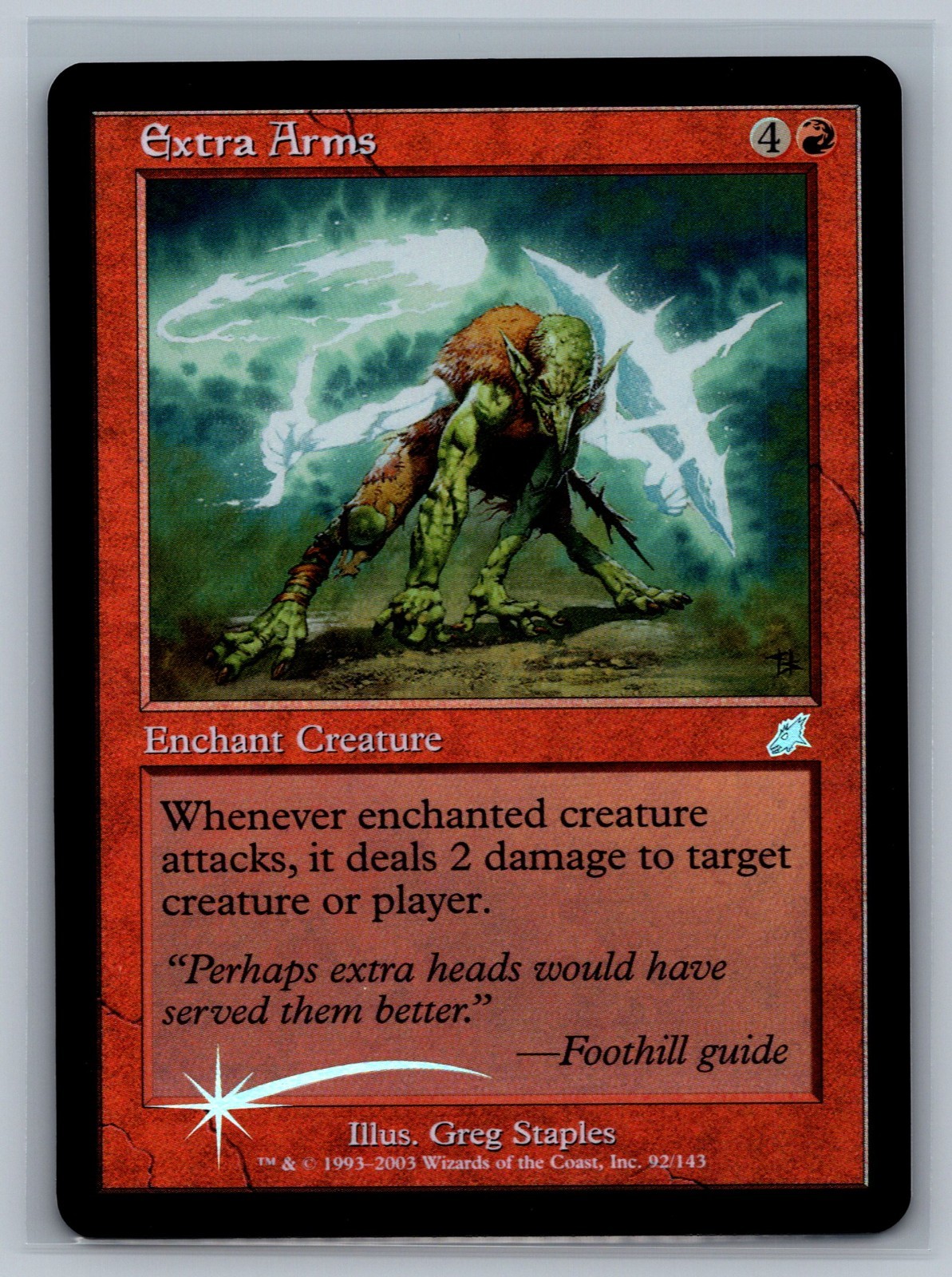 Magic The Gathering Scourge Extra Arms #92/143 Foil MTG TCG CCG