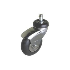 GRAINGER APPROVED P7S-SRP030K-SG5-TB Stem Caster,3"dia,Rubber,175lb 454Y44