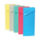 C-Line Products 05600Ds Slider Pencil Case, 11.43 X 9.5 X 0.6, Sandy Gray,