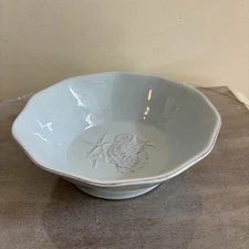 Blue Sky Ceramic Nautical Starfish Serving Bowl Decorative Dish 8 X 3 Light Blue