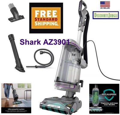 Shark POWERDETECT AZ3901 Upright Vacuum Cleaner Self Cleaning Brushroll PowerfuL