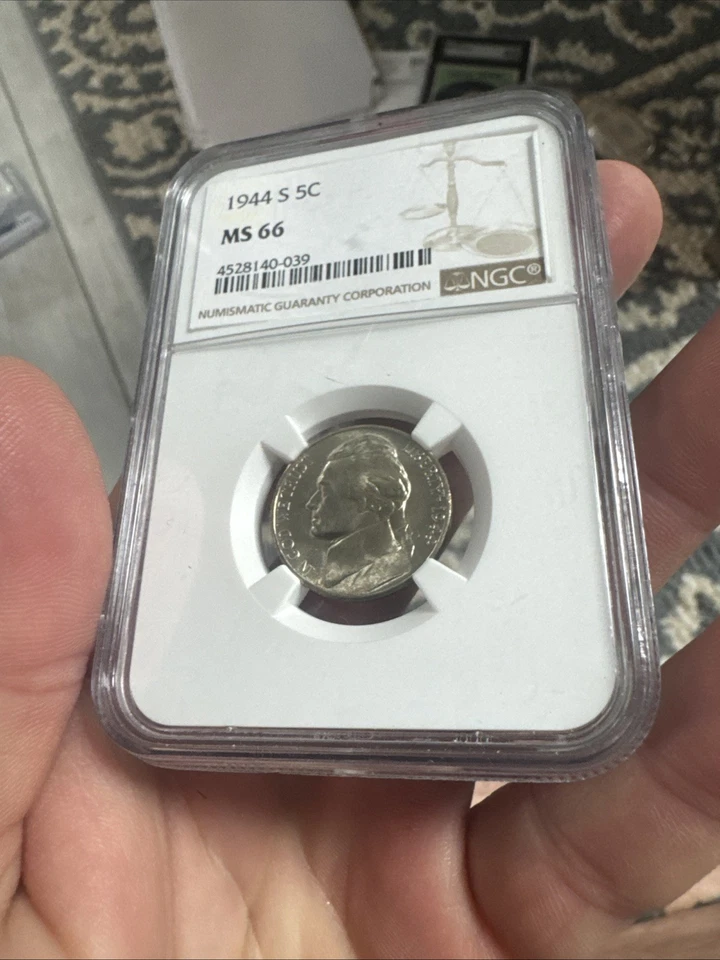 1944-S Silver War Gold Toned Jefferson Nickel NGC Graded MS66 (4557197-060) - Image 3 of 4