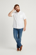 Red Kap Work Shirt, Short Sleeve, White, NWT, 18-SS, Uniform, Men