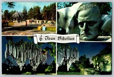 Jean Sibelius Monument, Helsinki Finland, Composer, Eila Hiltunen Postcard
