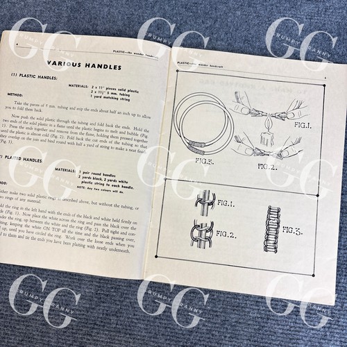 Plastic the Wonder Handcraft by M & D Mercer 1950s Vintage Plastic Craft Book - Bild 7 von 10