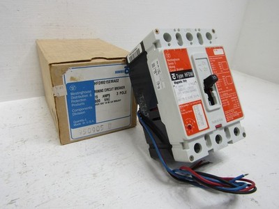 NEW Westinghouse HFDM015EMA02 15 Amp 600V 3-Pole Mining Breaker 15A Auxiliary