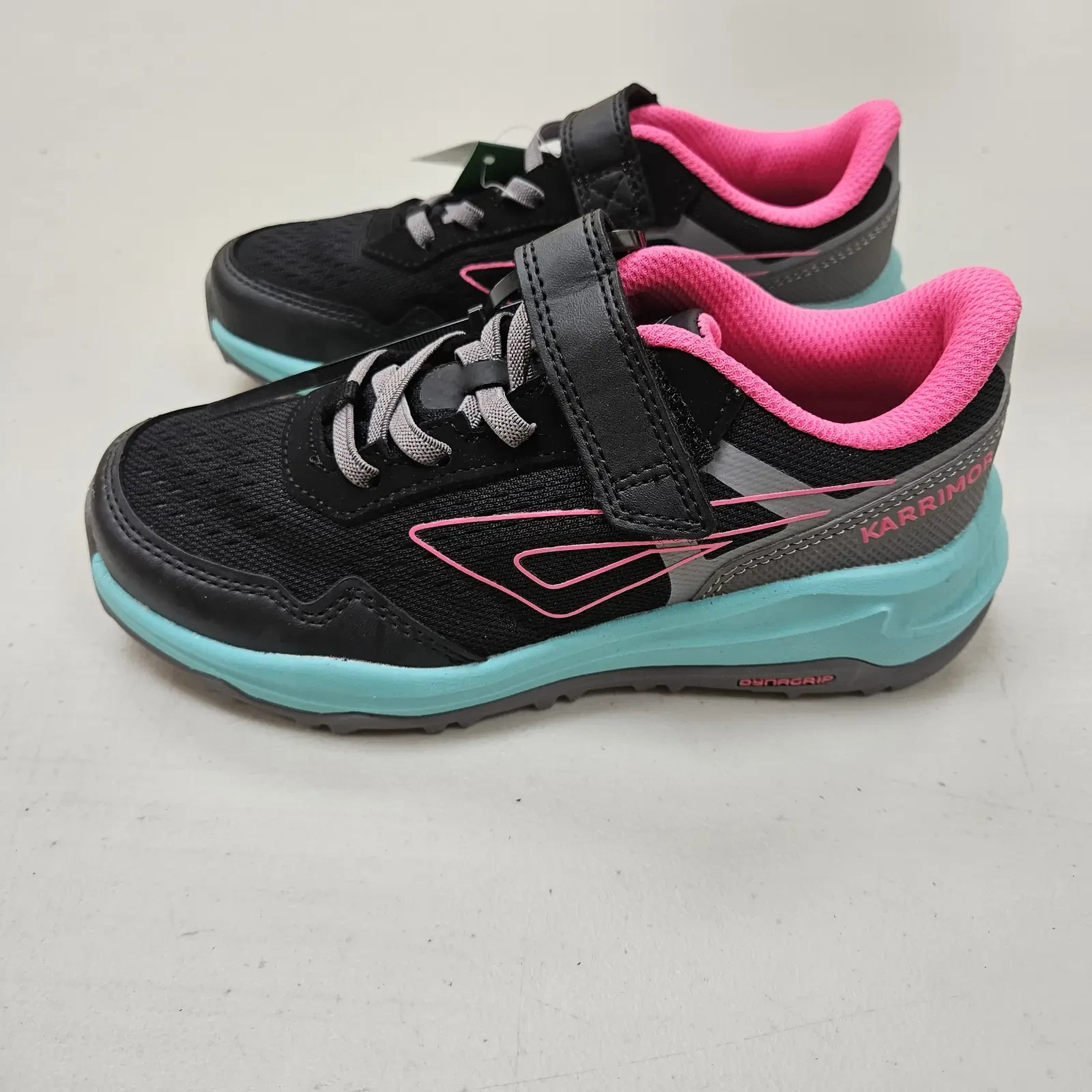 Karrimor Tempo TR Kids Trainers UK 1 EU 33 Black Pink Trail Walking Shoes New