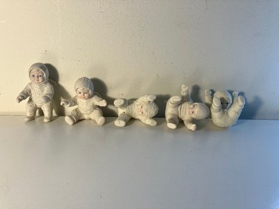 5 Dept 56 Snowbabies Different Poses