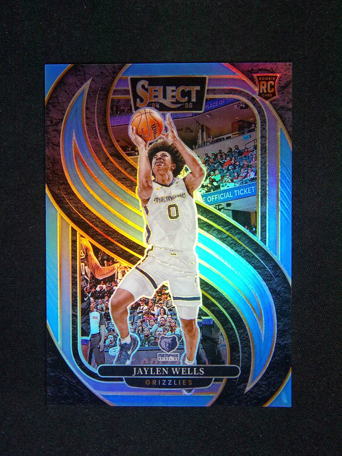 2024-25 Panini Select Jaylen Wells #188 RC Rookie Premier Light Blue /299