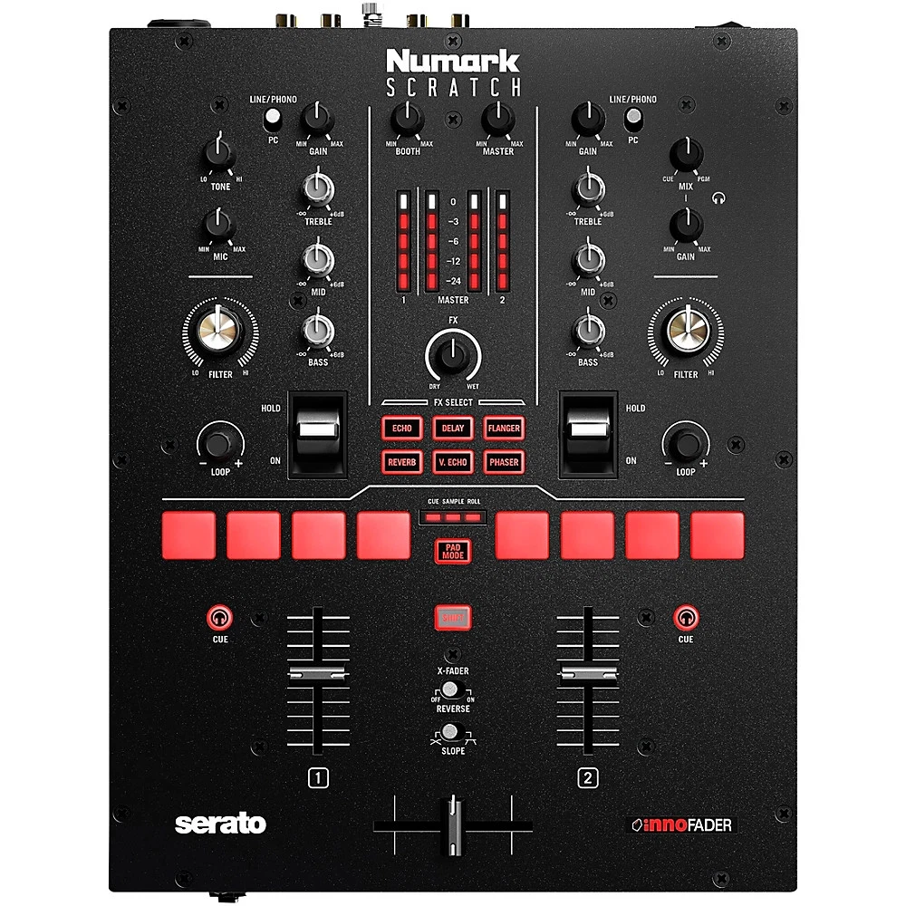 Numark Scratch 24-Bit 2-Channel Dj Mixer - Black for sale online