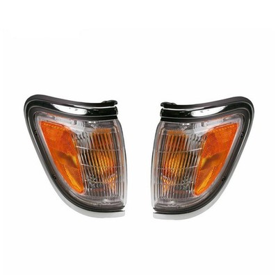 Chrome Trim Corner Parking Lamp Pair for Tacoma 1995-1997 4WD LHT05283