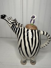 2009 Blue Sky Clayworks  Zebra teapot