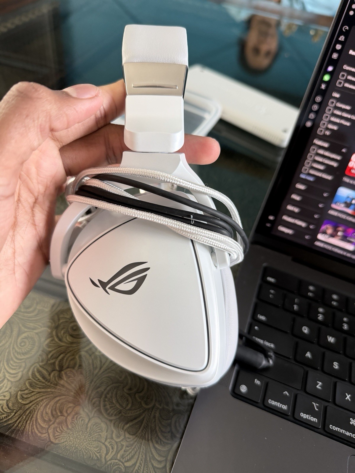 ASUS ROG Delta White Edition RGB Quad-Dac Gaming Headset/‼