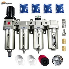 3/4" NPT Industrial Grade 4 Stage Air Dryer for Compressor, Auto Drain