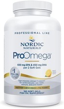 Nordic Naturals ProOmega, Lemon Flavor - 180 Soft Gels - 1280 mg Omega-3 - Hig