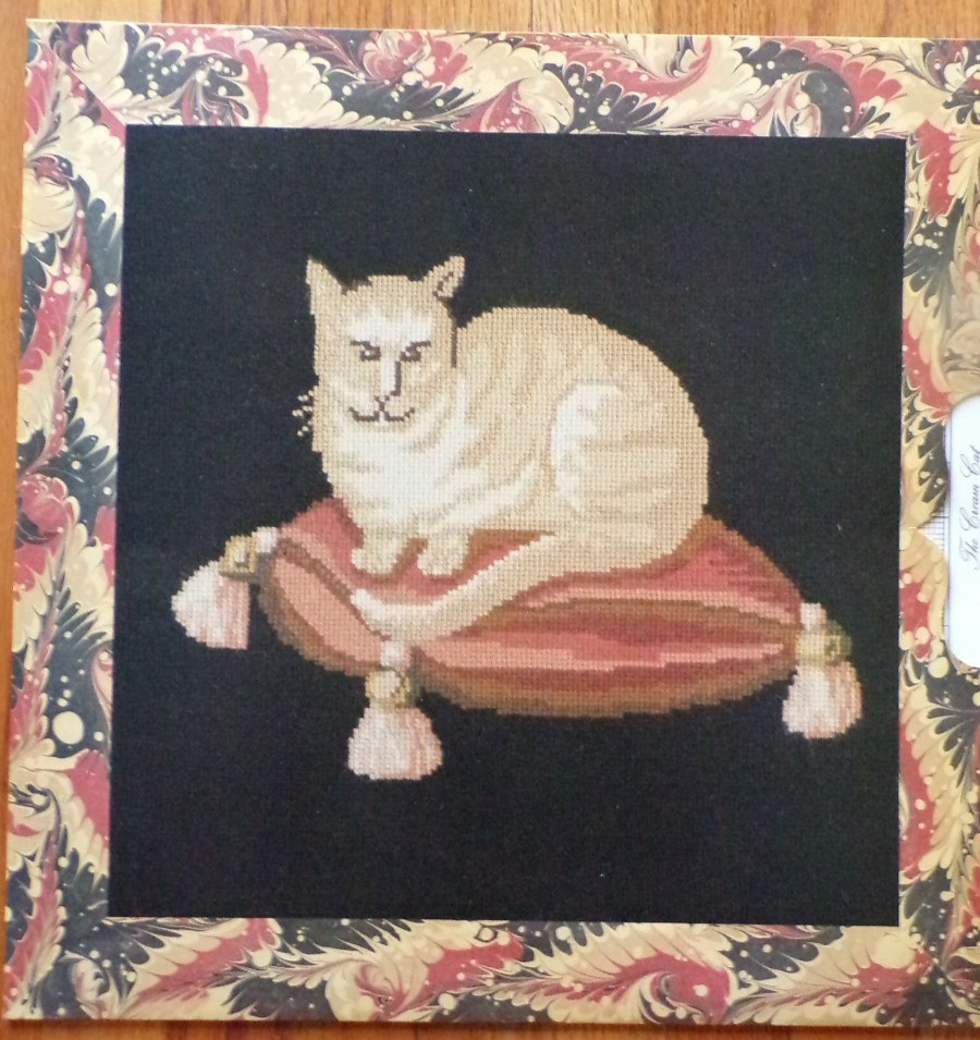 Elizabeth Bradley The Cream Cat Needlepoint Kit Victorian Animal Collection