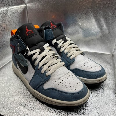 Size 9.5 Nike Air Jordan 1 Mid x Facetasm Fearless White  display picture 3