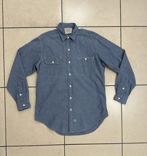 VTG Polo Ralph Lauren Authentic Dungarees chambray work shirt Sz M made In USA