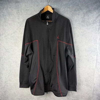 Jordan Track Jacket Mens XXL Full Zip Black Jumpman Warm Up Basketball - Image 1 of 4