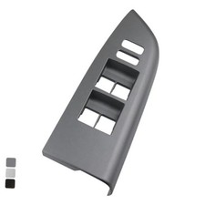 Osompar Door Window Switch Bezel Driver Side Compatible with Front Left Gray