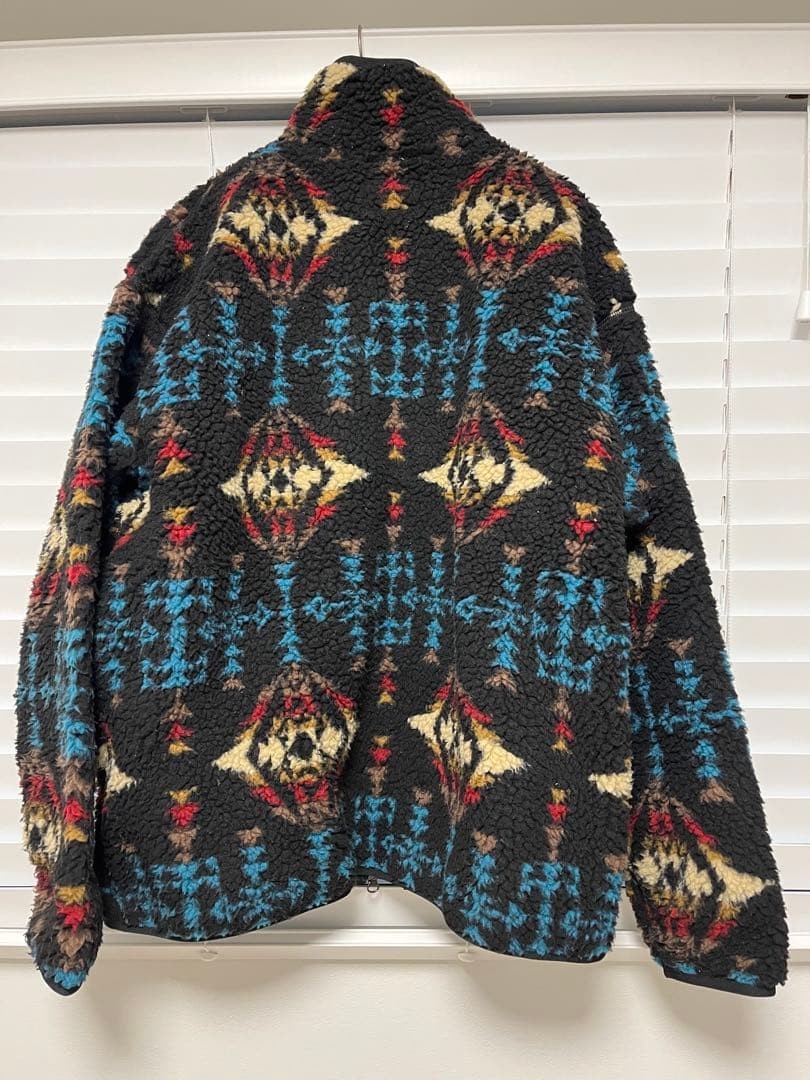 PENDLETON Boa Jacket Geometric Accent Stand M - image 8