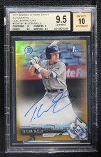 2017 Bowman Draft Gold Refractor 49/50 Taylor Walls BGS 9.5 GEM MINT Auto 06z2