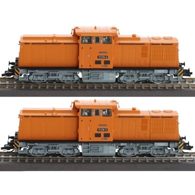 Roco 7380011 TT 2-tlg Set: Diesellokomotiven 111 018-8 und 111 019-6 DR IV Neu