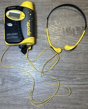 SONY Walkman WM-FS593 Sports AM-FM Cassette Player W/OEM Headphones TESTED