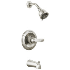 Delta BT13410-SS Foundations Tub  Shower Trim Stainless Single Lever Handle