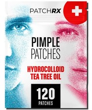 Pimple Patches for Face 120 Pack , Hydrocolloid Patch with Tea Tree Oil - Pi...