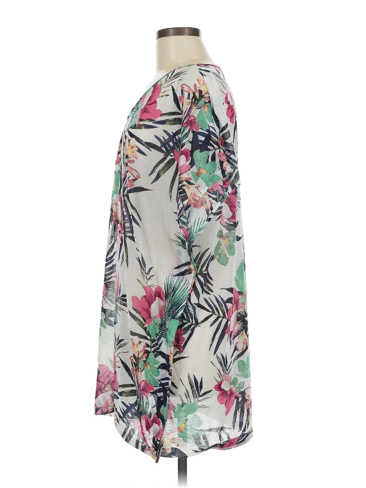 H&M Women White Casual Dress M thumbnail 4