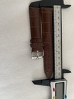 ROLEX Old Style Brown Leather Band  20mm  Silver Plated Rolex Buckle NOS — photo 9