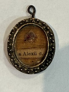 ANCIEN RELIQUAIRE SAINT ALEXI 19 EME ANTIQUE RELIQUARY 19 TH