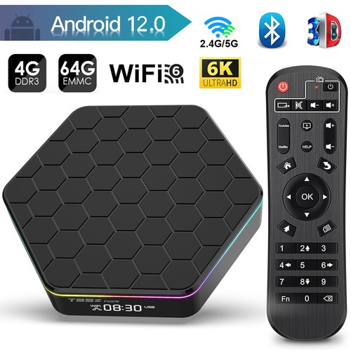 T95Z Plus 6K Android 12.0 TV BOX Quad-core HDR10 WiFi6 BT5.0 Media Player Q4L0 - Picture 13 of 13