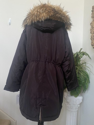 NWT Rocawear Women's Classic Burgundy Faux Fur Hooded Puffer Jacket Sz 3X, $129 - Picture 7 of 12