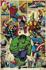 Marvel Heroes - Comic Poster / Print (Comic Scenes) (Size: 24" X 36")