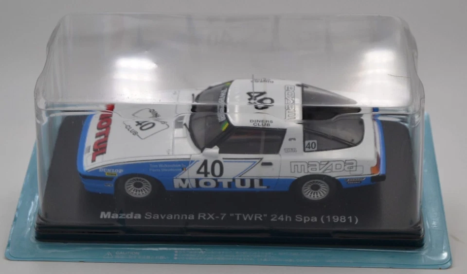 DIE CAST 1/24 " MAZDA SAVANNA RX - 7 TWR 24H SPA 1981 " HACHETTE - Immagine 2 di 2