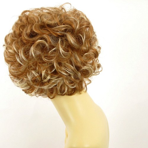 short wig women curly blond blond copper wick clear ref: KIMBERLEY f27613 PERUK - Picture 5 of 9