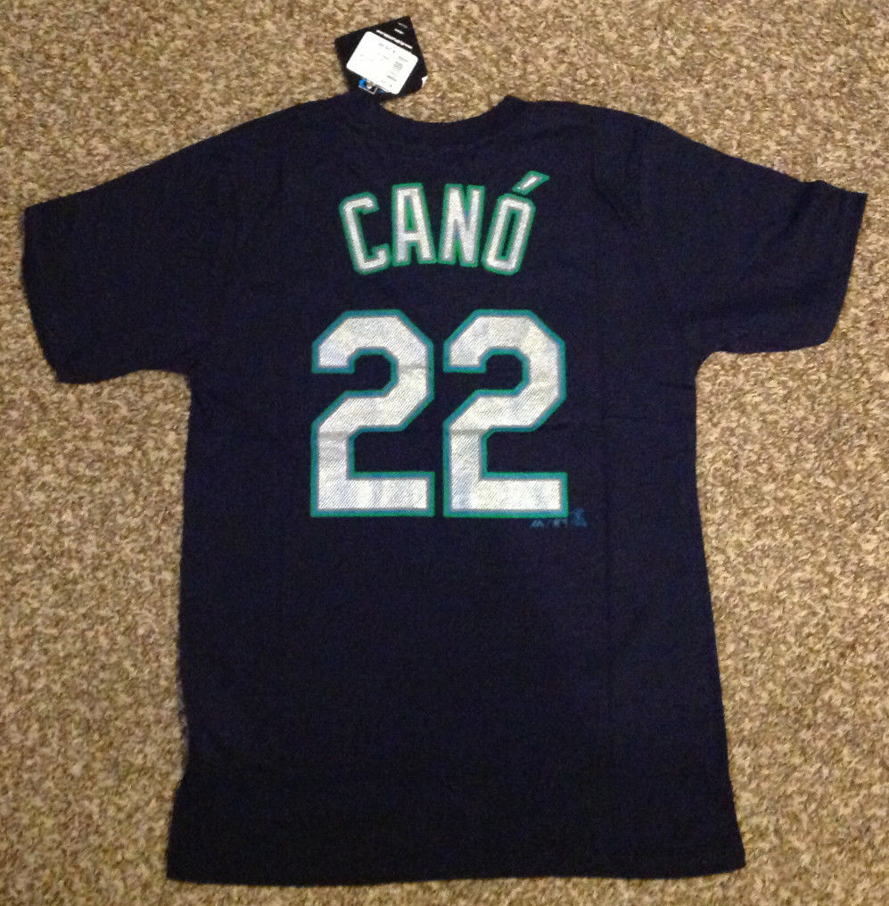 Robinson Cano #22 Majestic MLB JERSEY/SHIRT Mariners Blue YOUTH
