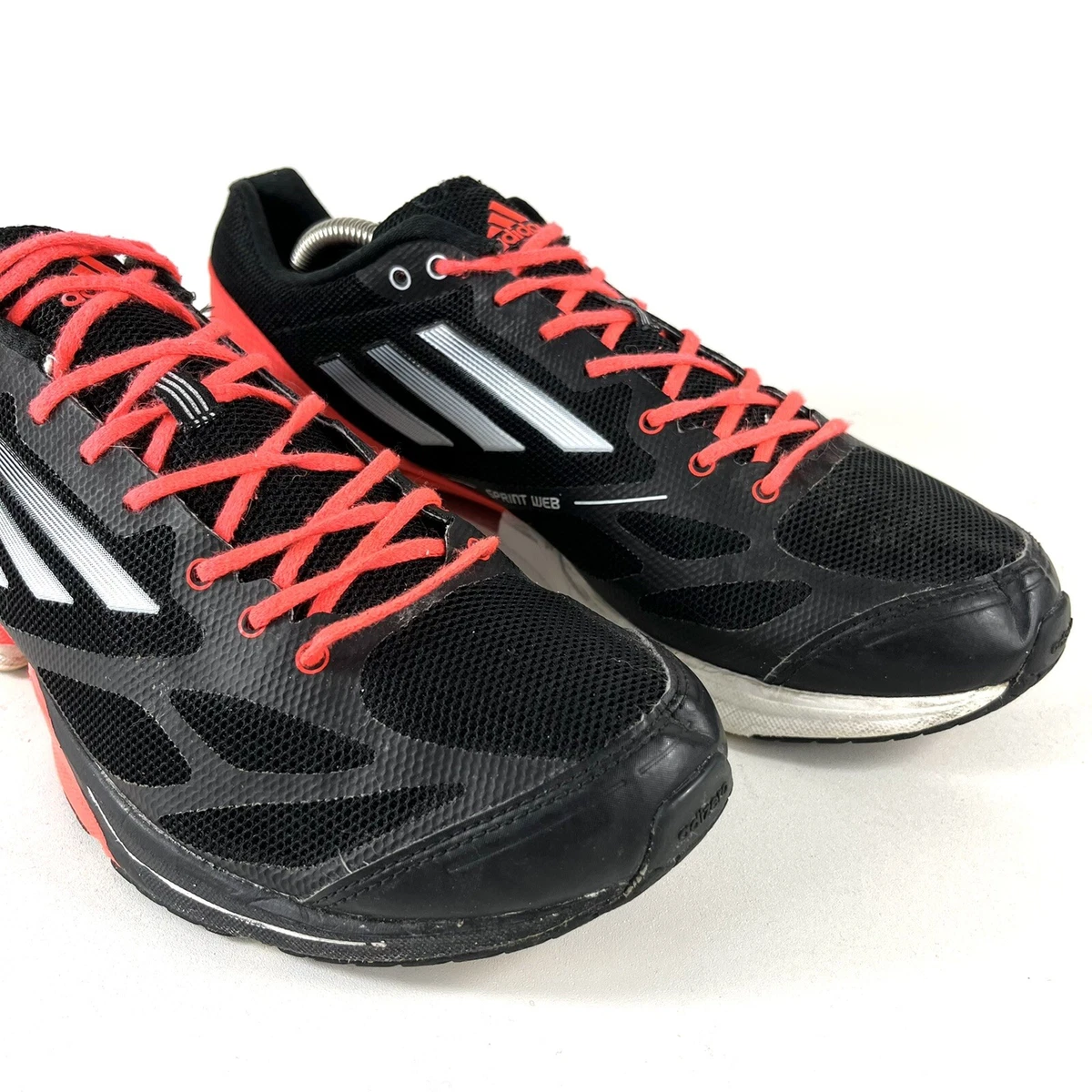 Adidas Men&#039;s adiZero Feather 2 Sneakers Black Infrared Size 10 | eBay