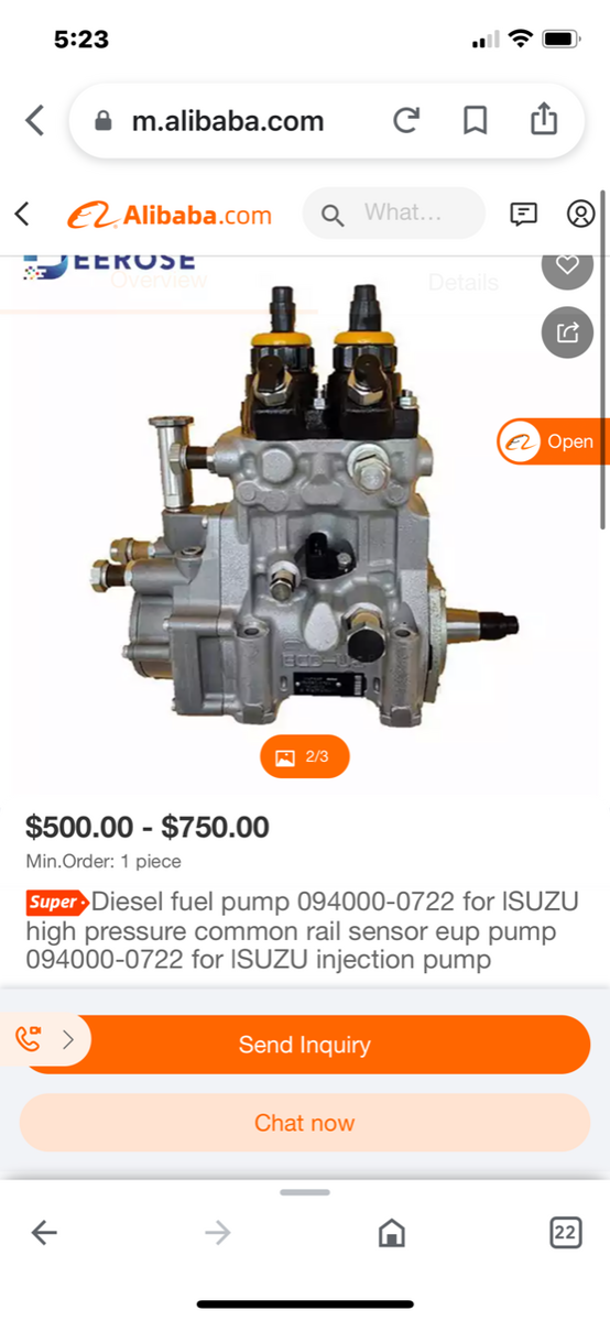 New OEM JDeere, DENSO ECD-U2 Fuel Inj Pump 094000-0722 New OEM JDeere, DENSO ECD-U2 Fuel Inj Pump 094000-0722